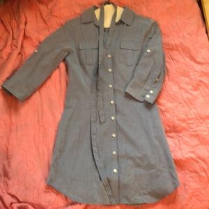 100% cotton denim tunic